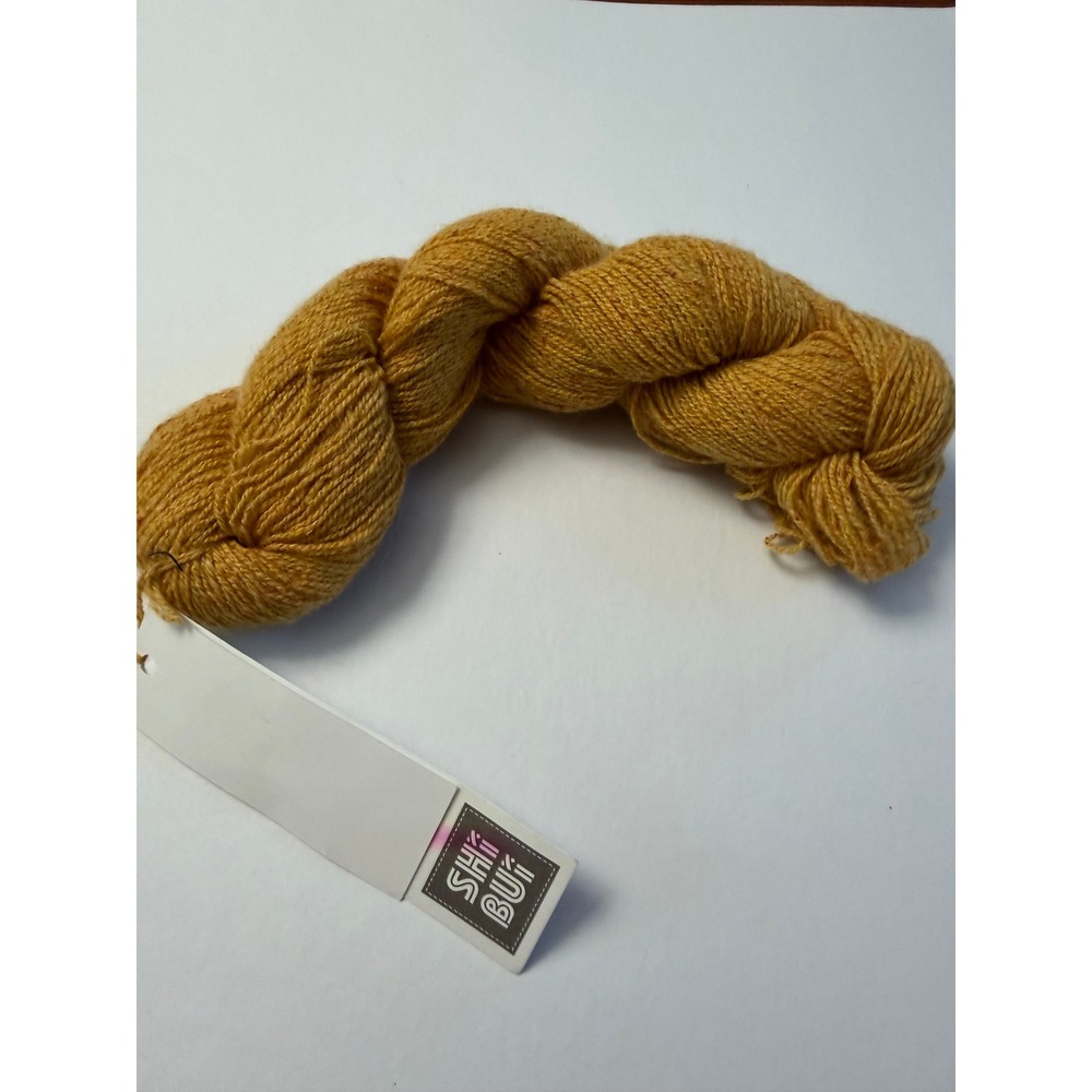 Shibui Pebble Yarn 25g Brass Silk Wool Cashmere Blend Skein